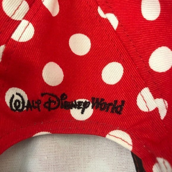 Walt Disney World Parks Minnie Mouse Ears‎ Baseball Hat Youth Polka Dots - Picture 5 of 14